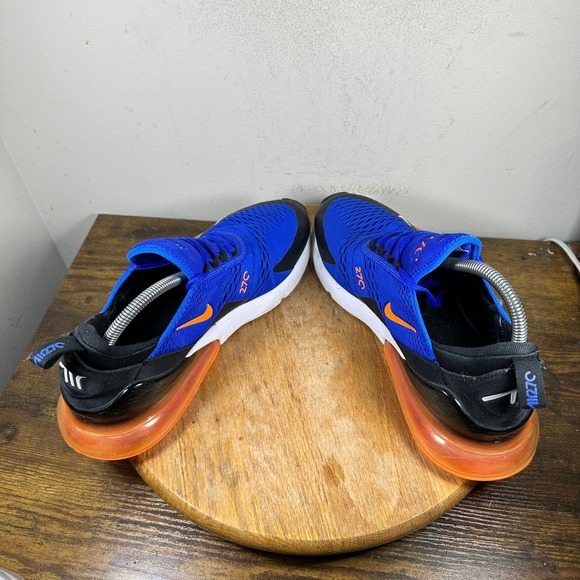 Nike Air Max 270 Blue Orange Running Shoes Sneakers Mens Size 10 AH8050-401 - Picture 3 of 8